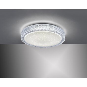 Leuchten-Direkt FRIDA Plafoniera LED Trasparente, chiaro, 1-Luce