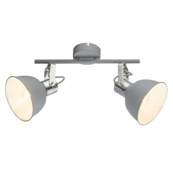 Globo Gerda Faretto da soffitto Grigio, 2-Luci