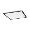 Leuchten-Direkt FLAT Plafoniera LED Nero, 1-Luce, Telecomando