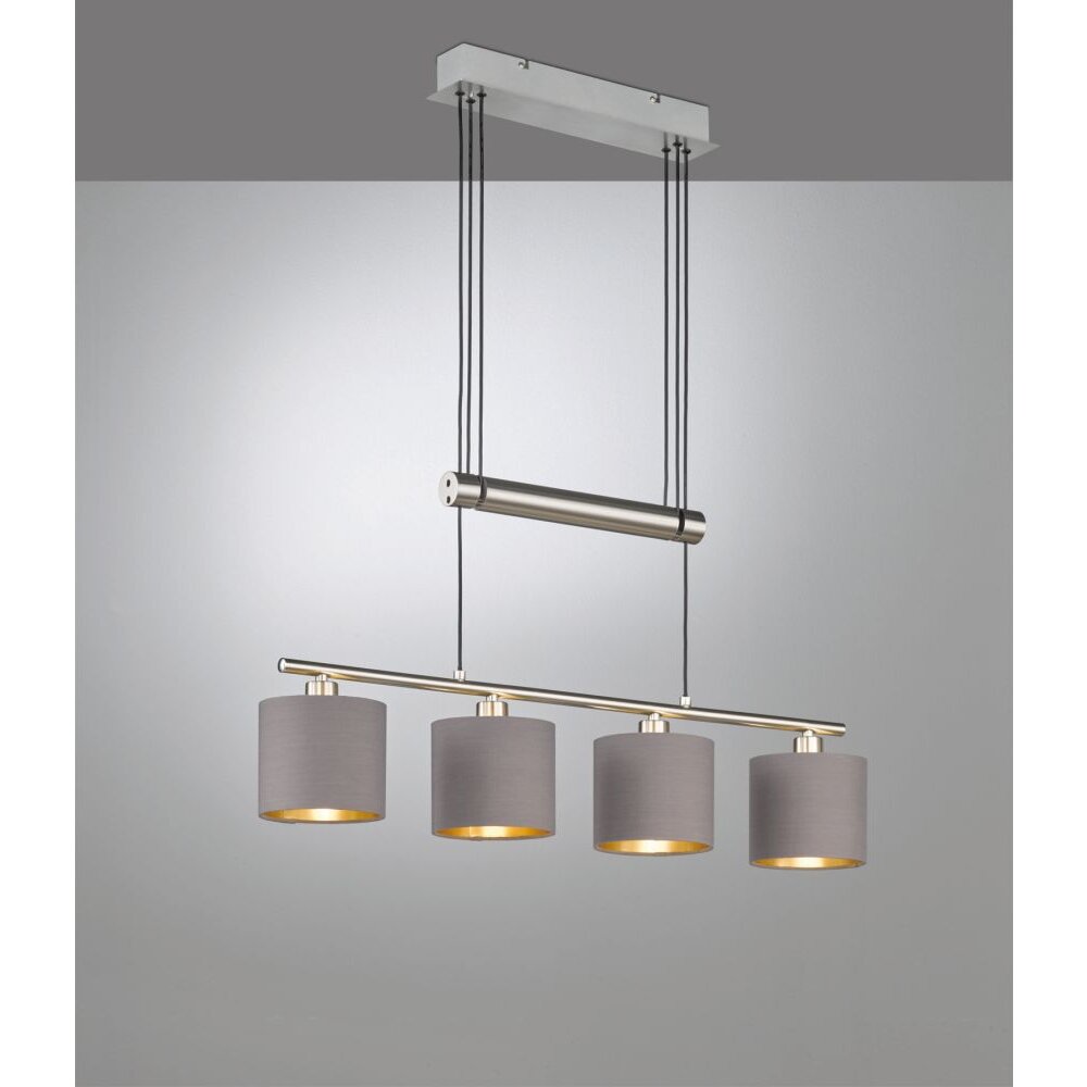 Trio GARDA Lampada a Sospensione Nichel opaco, 4-Luci main product photo