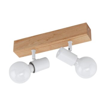 Eglo TOWNSHEND Faretto Marrone, Bianco, 2-Luci
