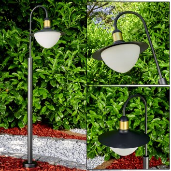 Theux Lampioncino Segnapasso Nero, 1-Luce