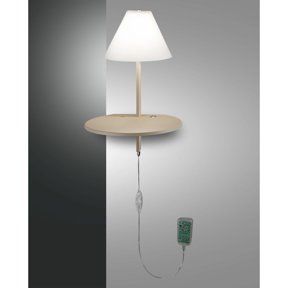 Fabas Luce Goodnight Applique LED Grigio, 1-Luce main product photo