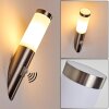 Norburg Applique da esterno Acciaio inox, 1-Luce, Sensori di movimento