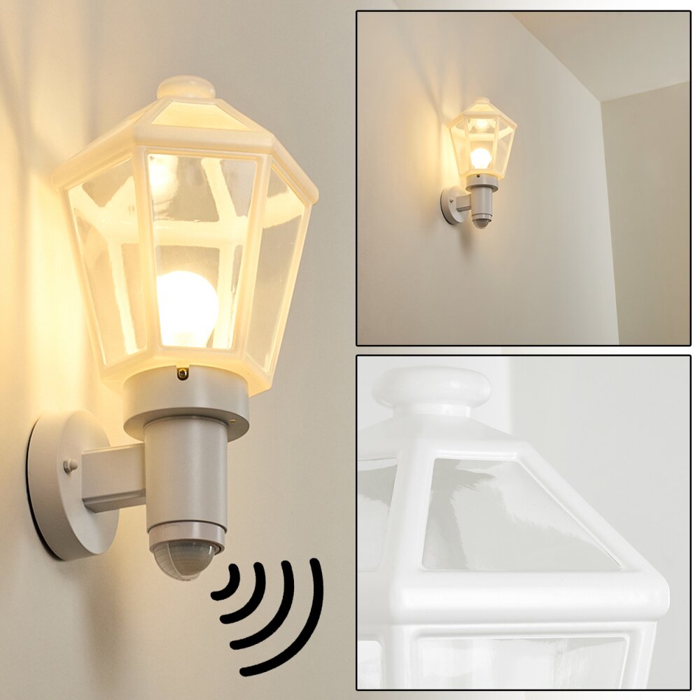 Catigny Applique da esterno Bianco, 1-Luce, Sensori di movimento main product photo