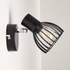 Applique Bolderslev Cromo, Nero, 1-Luce