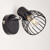 Applique Bolderslev Cromo, Nero, 1-Luce