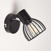 Applique Bolderslev Cromo, Nero, 1-Luce