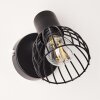 Applique Bolderslev Cromo, Nero, 1-Luce