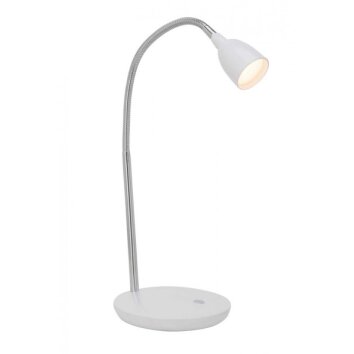 Brilliant Anthony Lampada da Tavolo LED Bianco, 1-Luce