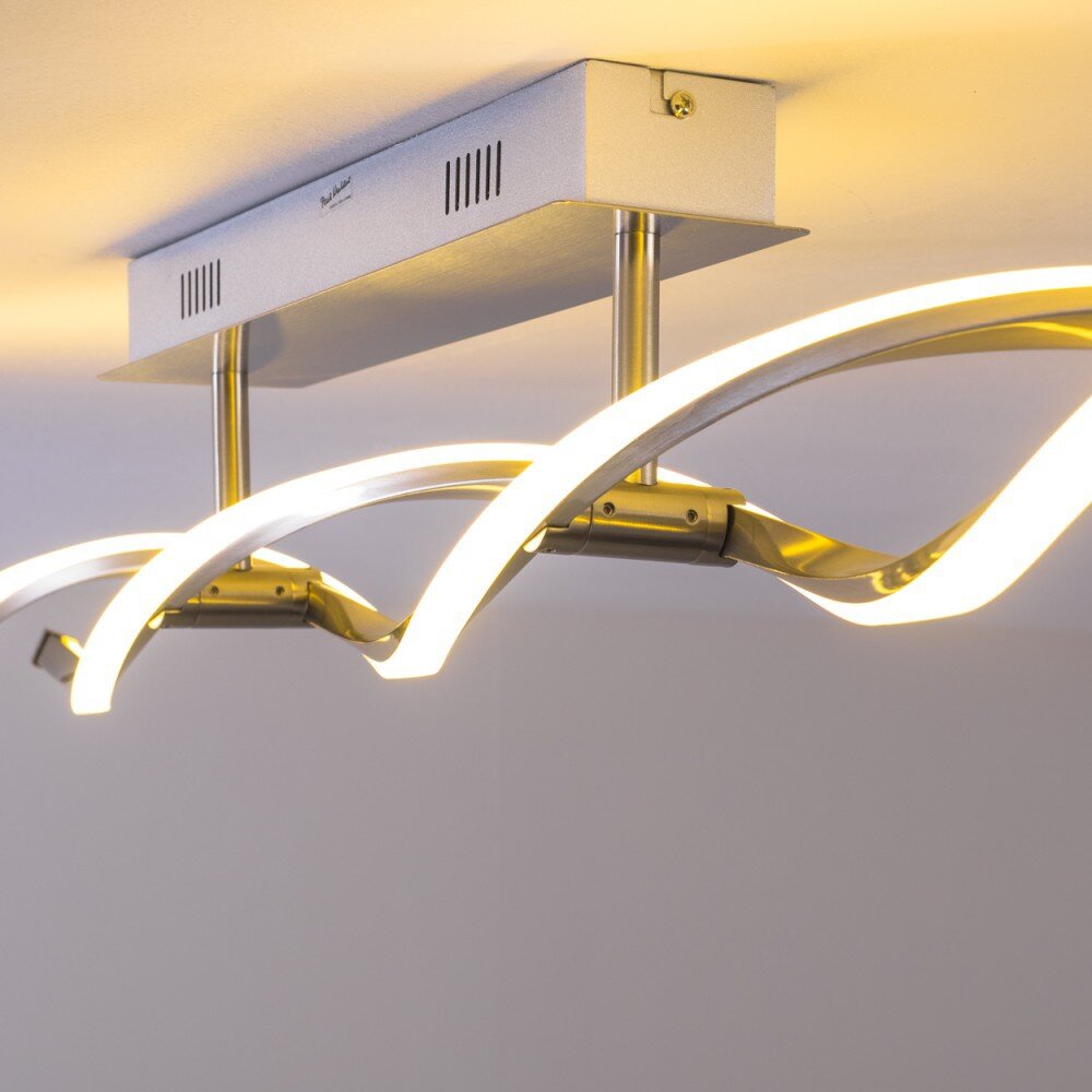 Paul Neuhaus POLINA Plafoniera LED Acciaio inox, 2-Luci