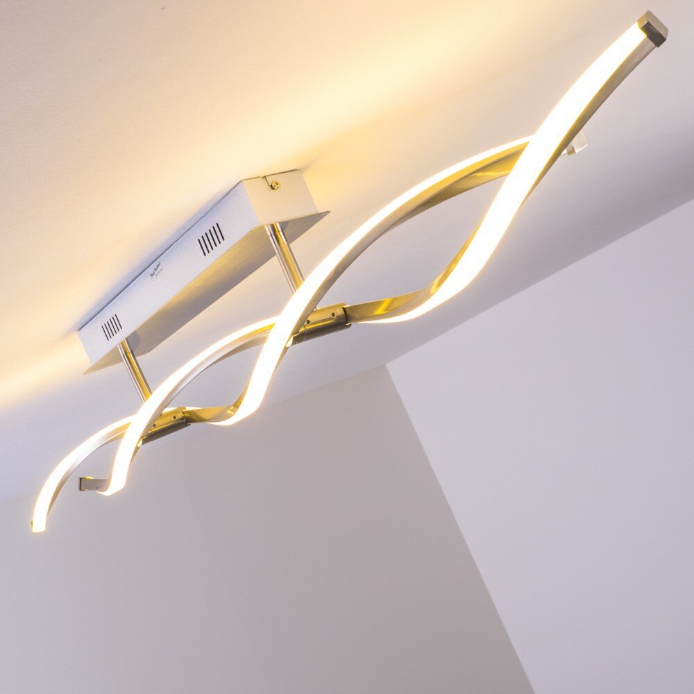 Paul Neuhaus POLINA Plafoniera LED Acciaio inox, 2-Luci