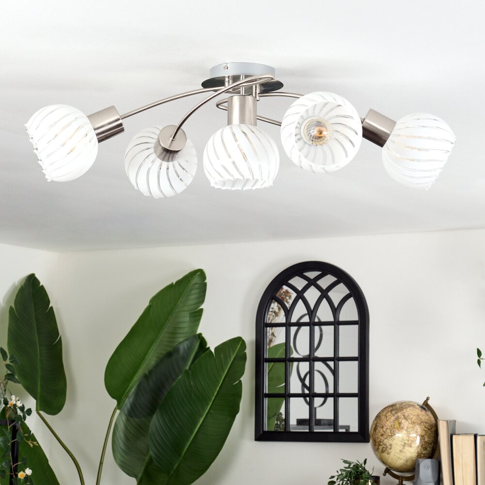 Globo WILLY Plafoniera Nichel opaco, 5-Luci main product photo