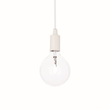 Ideal Lux EDISON Lampadario a sospensione Bianco, 1-Luce