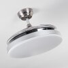 Bendigo ventilatore da soffitto LED Cromo, 1-Luce