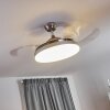 Bendigo ventilatore da soffitto LED Cromo, 1-Luce