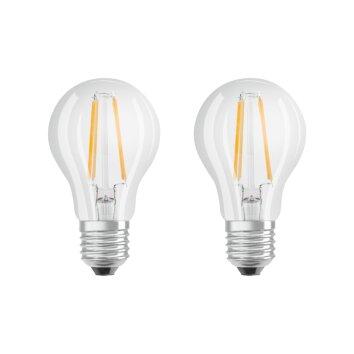 Osram LED E27 6 Watt 2700 Kelvin 806 Lumen Confenzione da 2