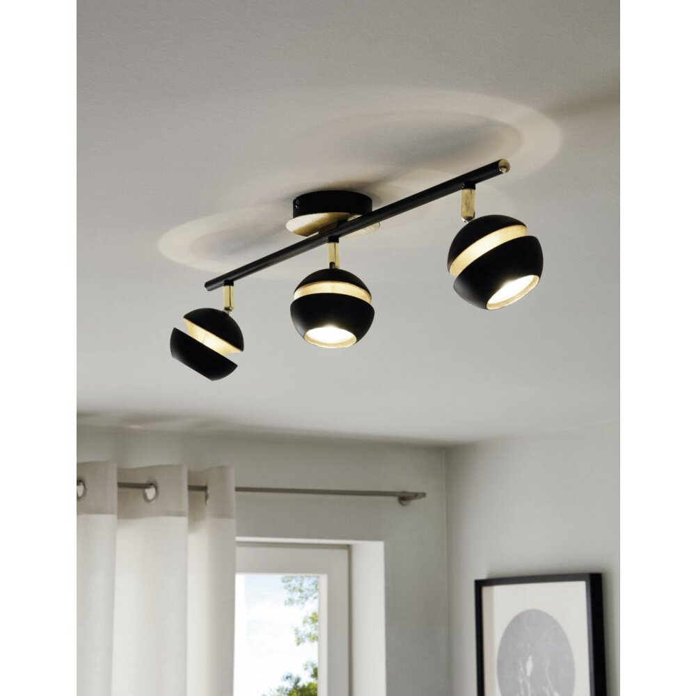 Eglo NOCITO Faretto da soffitto LED Oro, Nero, 3-Luci main product photo