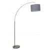 Brilliant Clarie Lampada da terra ad arco Grigio, 1-Luce