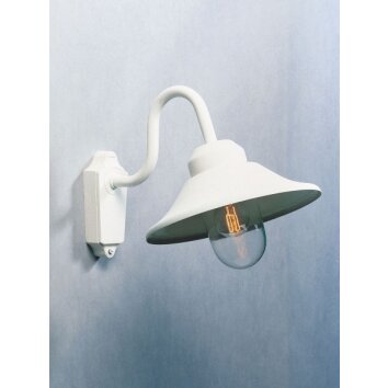 Konstsmide Vega Applique Bianco, 1-Luce