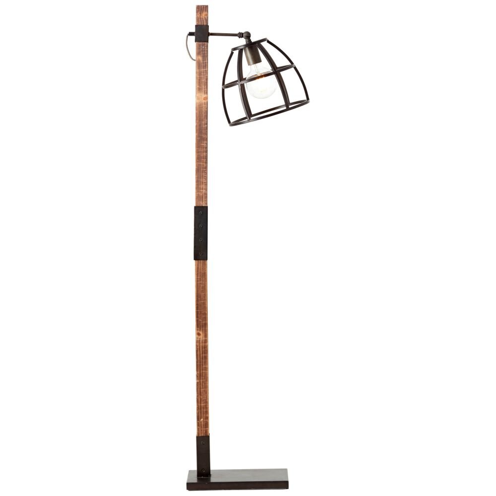 Lampada da terra Brilliant Matrix Legno scuro, Nero, 1-Luce main product photo