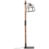 Lampada da terra Brilliant Matrix Legno scuro, Nero, 1-Luce