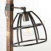 Lampada da terra Brilliant Matrix Legno scuro, Nero, 1-Luce