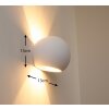 Flot Applique Bianco, 1-Luce