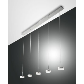 Fabas Luce Dunk Lampada a Sospensione LED Alluminio, 5-Luci