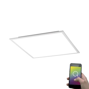 Plafoniera Paul Neuhaus Q-Flag LED Bianco, 1-Luce, Telecomando