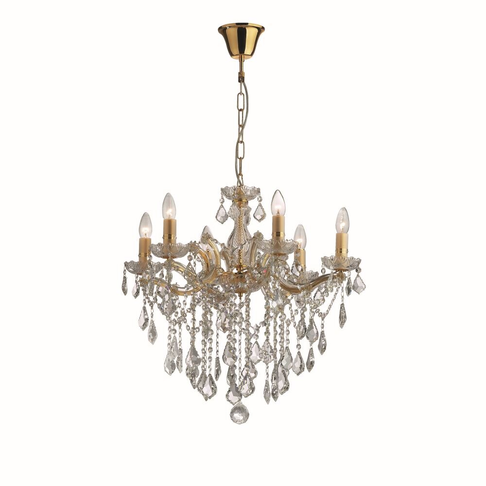 Ideal Lux FLORIAN Lampadario a sospensione Oro, 6-Luci main product photo