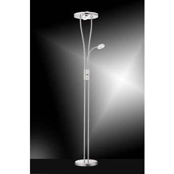 Leuchten-Direkt HELIA Lampada da terra LED Acciaio inox, 4-Luci