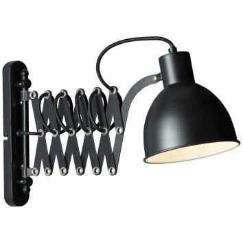 Brilliant Sandra Applique Nero, 1-Luce