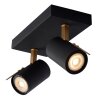 Lucide GRONY Faretto da soffitto Nero, 2-Luci