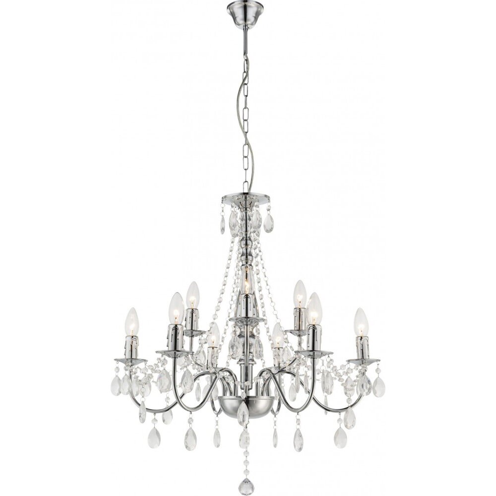 Globo Lampadari a corona Cromo, 9-Luci main product photo