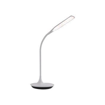 Leuchten-Direkt RAFAEL Lampada da Tavolo LED Bianco, 1-Luce, Sensori di movimento