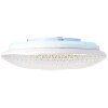 Brilliant Lucian Plafoniera LED Bianco, 1-Luce, Telecomando, Cambia colore