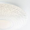 Brilliant Lucian Plafoniera LED Bianco, 1-Luce, Telecomando, Cambia colore