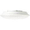 Brilliant Lucian Plafoniera LED Bianco, 1-Luce, Telecomando, Cambia colore