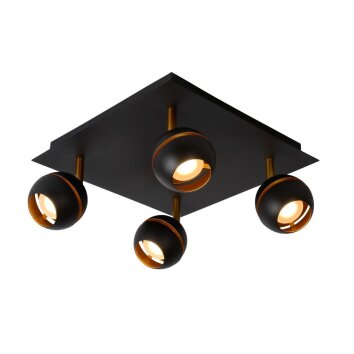 Lucide BINARI faretto LED Nero, 1-Luce