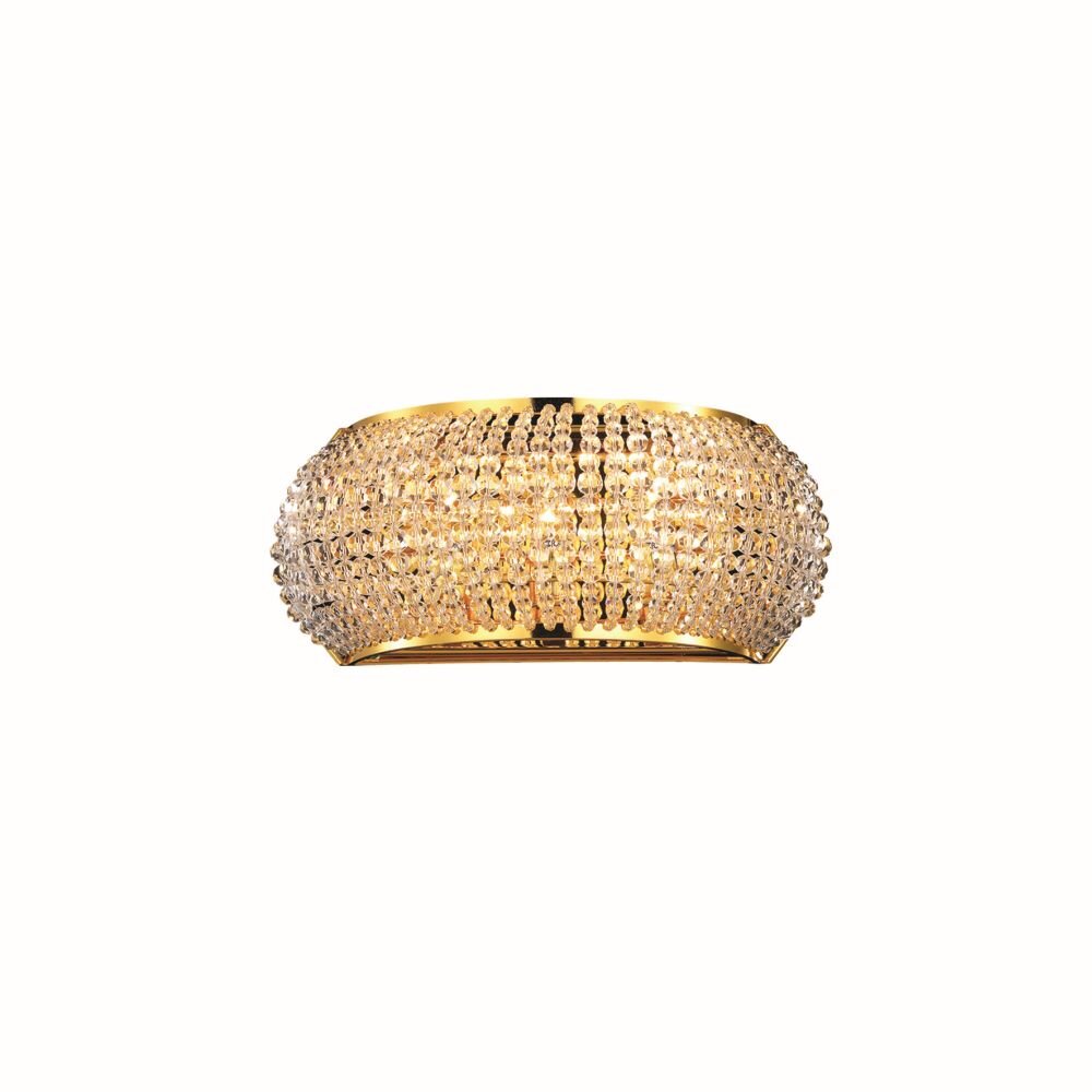 Ideal Lux PASHA Applique Oro, Cristallo ottico, 3-Luci main product photo