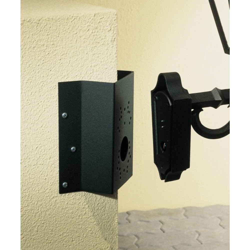Konstsmide Fissaggio ad angolo Nero main product photo