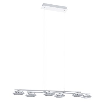 Eglo TARUGA Lampadario a sospensione LED Cromo, 6-Luci