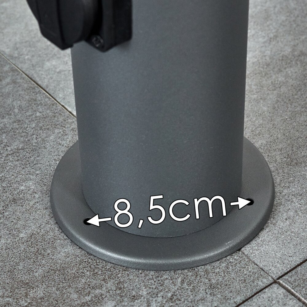 Buhrkall Lampioncino Segnapasso Antracite, 1-Luce