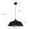 Steinhauer Mexlite Lampada a Sospensione Nero, 1-Luce