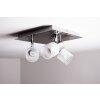 Brilliant LED Faretto da soffitto Cromo, Nichel opaco, Bianco, 3-Luci