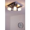 Brilliant LED Faretto da soffitto Cromo, Nichel opaco, Bianco, 3-Luci