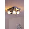 Brilliant LED Faretto da soffitto Cromo, Nichel opaco, Bianco, 3-Luci