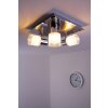 Brilliant LED Faretto da soffitto Cromo, Nichel opaco, Bianco, 3-Luci