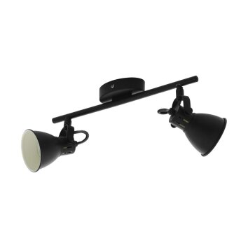 EGLO SERAS Faretto da soffitto LED Nero, 2-Luci